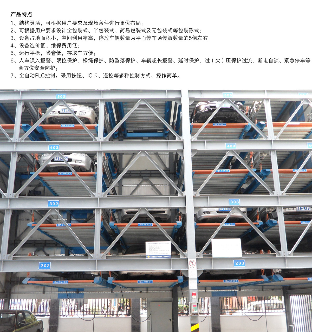 四川负一正三地坑PSH4D1四层升降横移立体停车设备产品特点.jpg