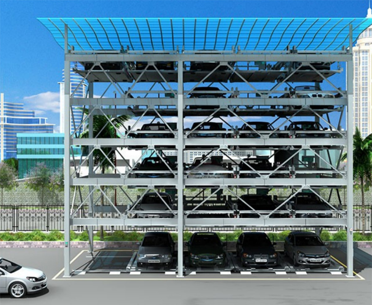 沐川PSH4-6四至六层升降横移式立体停车设备
