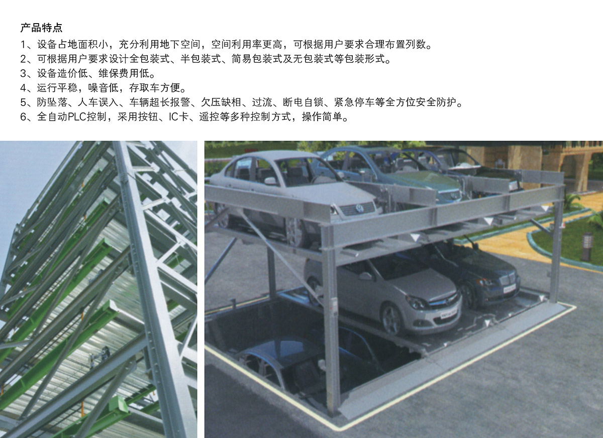 四川负一正二地坑PSH3D1三层升降横移立体停车设备产品特点.jpg